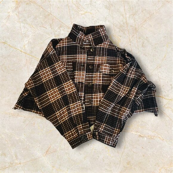 Cato Cropped Plaid Button-Up Jacket - Plus Size 18/20W - Picture 1 of 7